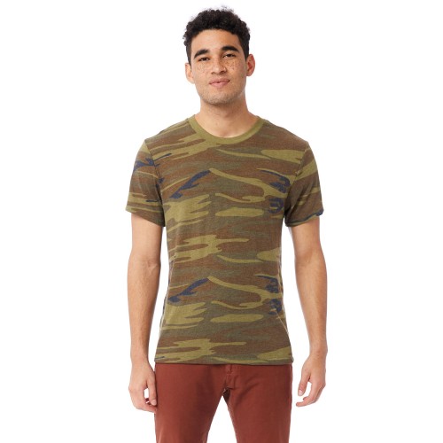 01973EA Alternative Unisex Printed Eco-Jersey Crew