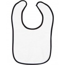 1003 Rabbit Skins Infant Contrast Trim Terry Bib