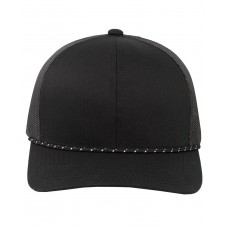 104BR Pacific Headwear Trucker Snapback Braid Cap