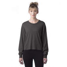 1176CV Alternative Ladies' Main Stage Long-Sleeve CVC Cropped T-Shirt