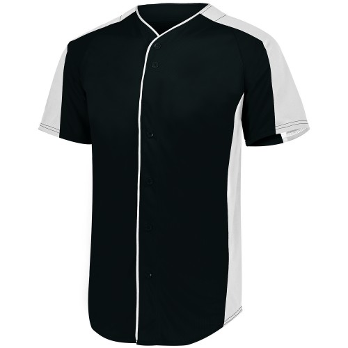 1655 Augusta Sportswear Adult Full-Button Baseball Jersey