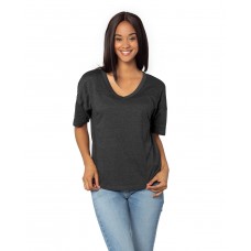 2109CK chicka-d Ladies' Happy Jersey V-Neck