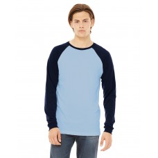 3000C Bella + Canvas Men's Jersey Long-Sleeve Baseball T-Shirt