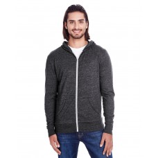 302Z Threadfast Apparel Unisex Triblend Full-Zip Light Hoodie