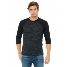 3200 Bella + Canvas Unisex Three-Quarter Sleeve Baseball T-Shirt