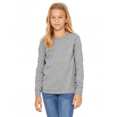 3501YCV Bella + Canvas Youth Heather CVC Long-Sleeve T-Shirt