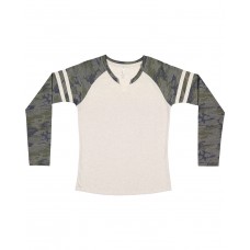 3534 LAT Ladies' Gameday Mash-Up Long Sleeve Fine Jersey T-Shirt