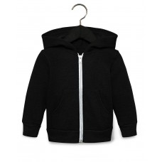 3739T Bella + Canvas Toddler Sponge Fleece Full-Zip Hooded Sweatshirt