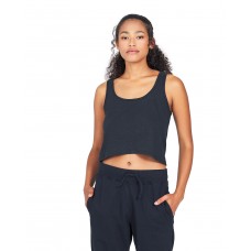 421US US Blanks Ladies' USA Made Hemp Blend Crop Tank Top