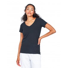 422US US Blanks Ladies' USA Made Hemp V-Neck T-Shirt