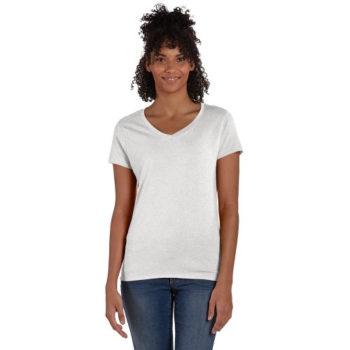 42VT Hanes Ladies' Perfect-T Triblend V-Neck T-shirt
