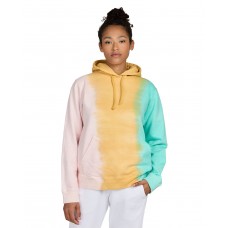 4412RB US Blanks Unisex USA Made Rainbow Tie-Dye Hooded Sweatshirt