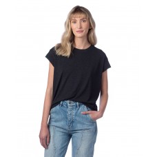 4461HM Alternative Ladies' Modal Tri-Blend Raw Edge Muscle T-Shirt