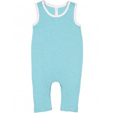 4492 Rabbit Skins Infant Harborside Melange Tank Romper