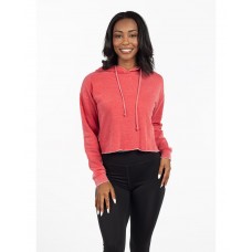 450CK chicka-d Ladies' Burnout Campus Hooded Sweatshirt