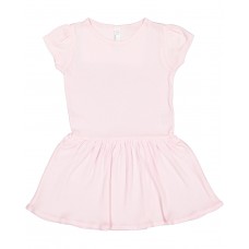 5323 Rabbit Skins Toddler Baby Rib Dress