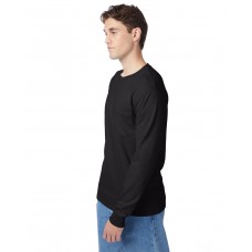 5596 Hanes Men's Authentic-T Long-Sleeve Pocket T-Shirt