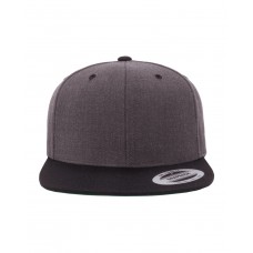 6089MT YP Classics Adult Flat Visor Classic Two-Tone Snapback Cap