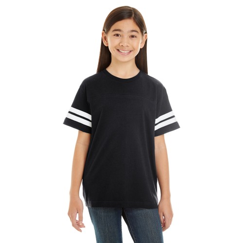 6137 LAT Youth Football Fine Jersey T-Shirt