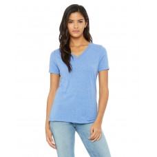 6415 Bella + Canvas Ladies' Relaxed Triblend V-Neck T-Shirt