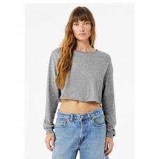 6501B Bella + Canvas Ladies' Cropped Long-Sleeve T-Shirt
