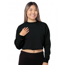 7725 Bayside Ladies' USA Made Cropped Crewneck Sweatshirt