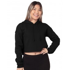 7750 Bayside Ladies' USA Made Cropped Hooded Sweatshirt