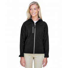 78166 North End Ladies' Prospect Two-Layer Fleece Bonded Soft Shell Hooded Jacket
