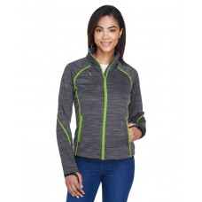 78697 North End Ladies' Flux Mélange Bonded Fleece Jacket