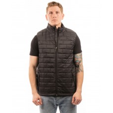 8703BU Burnside Adult Box Quilted Puffer Vest