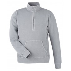 8732JA J America Unisex Pigment Dyed Fleece Quarter-Zip