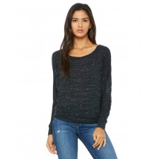 8850 Bella + Canvas Ladies' Flowy Long-Sleeve Off Shoulder T-Shirt