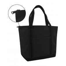 8873 Liberty Bags Zippered XL Cotton Canvas Resort Tote