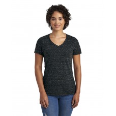 88WVR Jerzees Ladies' Snow Heather V-Neck T-Shirt