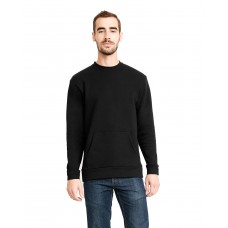 9001 Next Level Apparel Unisex Santa Cruz Pocket Sweatshirt