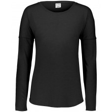 AG3077 Augusta Sportswear Ladies' Tri-Blend Long Slevee T-Shirt