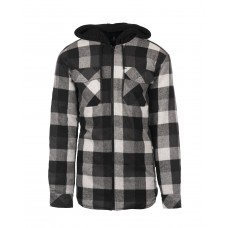 B8620 Burnside Men's Hooded Flannel Jacket