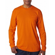 BA1730 Bayside Adult USA Made Long-Sleeve T-Shirt with Pocket