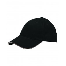 BA3617 Bayside USA Made Cotton Sandwich Bill Cap