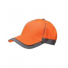 BA3720 Bayside USA Made High Vis Reflective Safety Cap