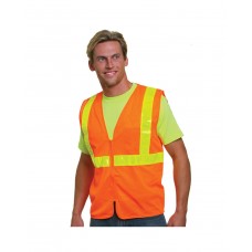 BA3780 Bayside Unisex USA Made M22610/LZ, Class 2, Level 2 ANSI High Vis Mesh Safety Vest