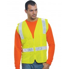 BA3788 Bayside Unisex USA Made 22Surv-R Class 2 ANSI High Vis Surveyor Safety Vest