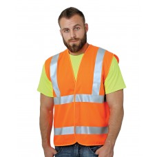 BA3789 Bayside Unisex USA Made Class 2 ANSI High Vis Economy Safety Vest