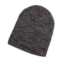 BA524 Big Accessories Ribbed Marled Beanie