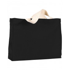 BA750 Bayside USA Made Cotton Canvas Medium Gusset Tote Bag