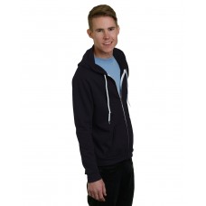 BA875 Bayside Unisex USA Made Full-Zip Lightweight Hooded Sweatshirt