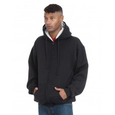 BA940 Bayside Adult USA Made Super Heavy Thermal-Lined Full-Zip Hooded Sweatshirt