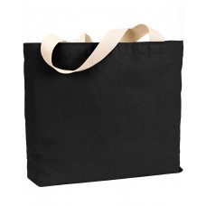 BS600 Bayside USA Made Cotton Canvas Jumbo Tote Bag
