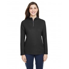 CE405W CORE365 Ladies' Fusion ChromaSoft Pique Quarter-Zip
