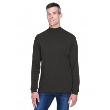 D420 Devon & Jones Adult Sueded Cotton Jersey Mock Turtleneck
